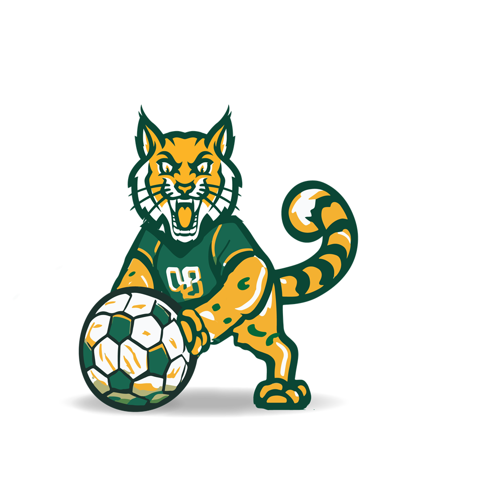 Webutuck Wildcat with soccer ball